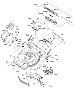 Deck Group (7501794a) Diagram and Parts List for 7800887-BTXPV22725E 2012 Briggs and Stratton Lawn Mower